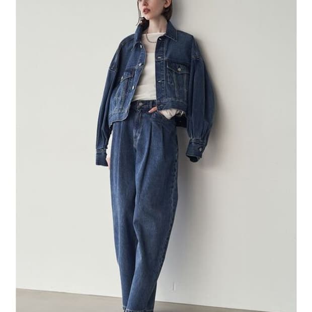 HYKE 벌룬 데님자켓