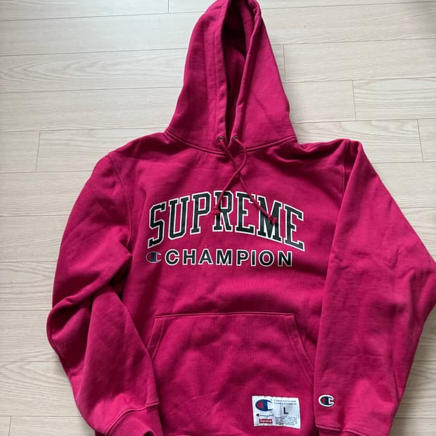 슈프림 챔피온 17ss 후드티 (L, 머룬)