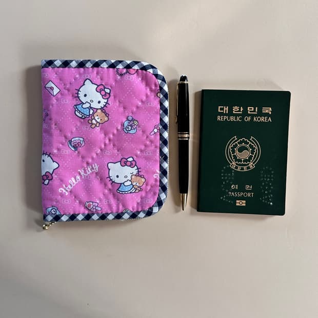 키티 여권 파우치 / 핸드메이드 파우치