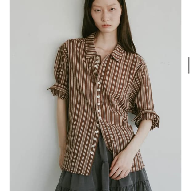 플리즈프로젝트셔츠린넨셔츠린넨스트라이프셔츠여름셔츠