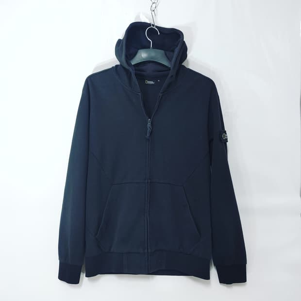 NATIONAL GEOGRAPHIC 내셔널 지오그래픽 와펜 후드집업