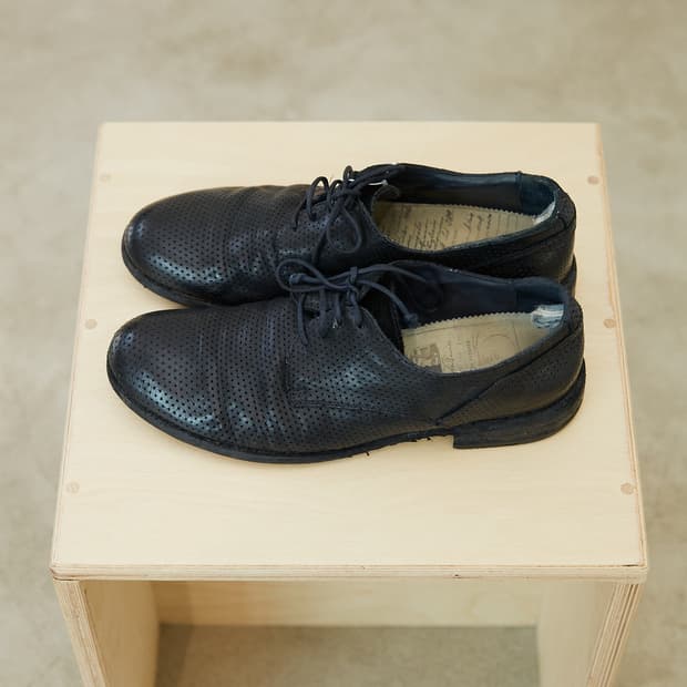 Punching Leather Derby Shoes