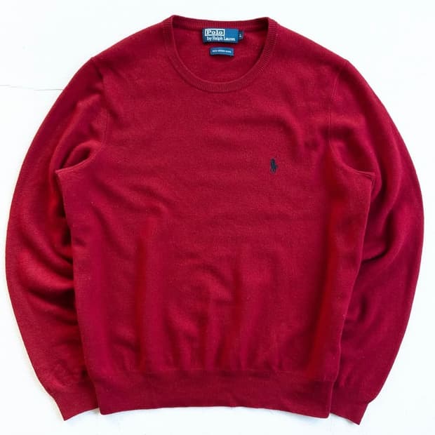 폴로 메리노울 니트