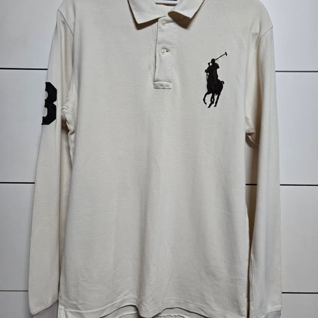 폴로 랄프로렌 브라운 빅포니 PK 긴팔티셔츠