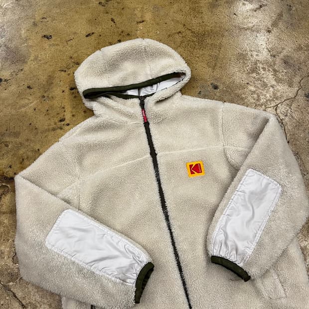 [정품/xs,85] 코닥 후리스 집업 아이보리 b8