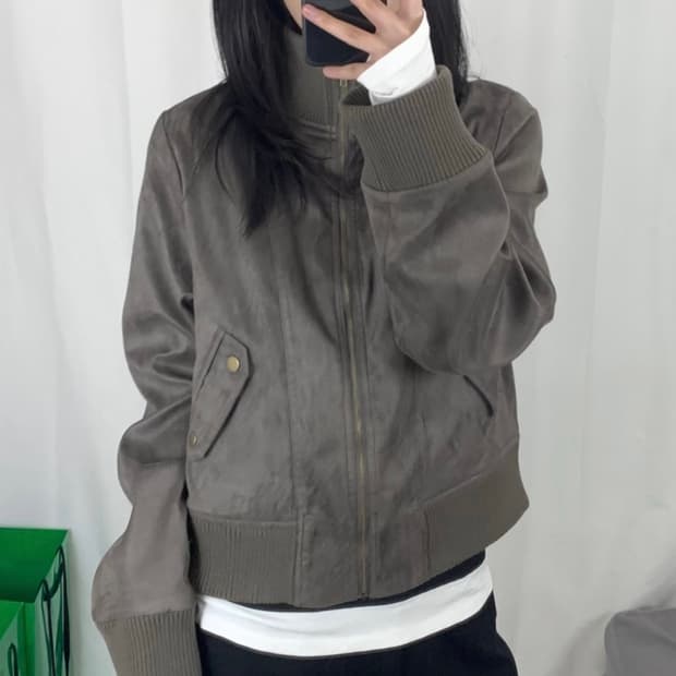 보세 스웨이드 자켓