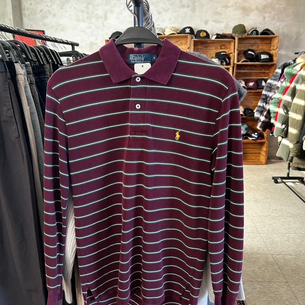 폴로 느좋 줄무늬 카라티셔츠