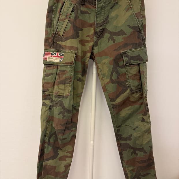Denim&Supply 랄프로렌 카모 카고 바지 28
