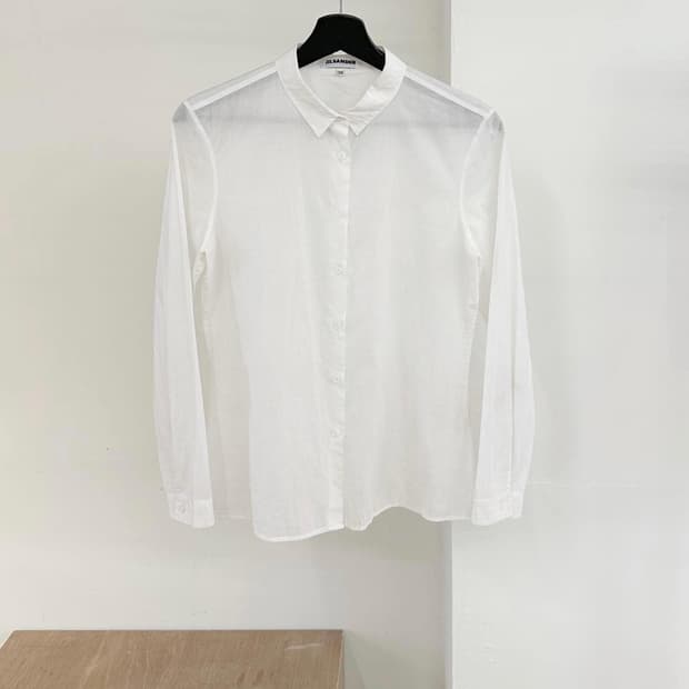 질샌더 화이트 코튼 셔츠 