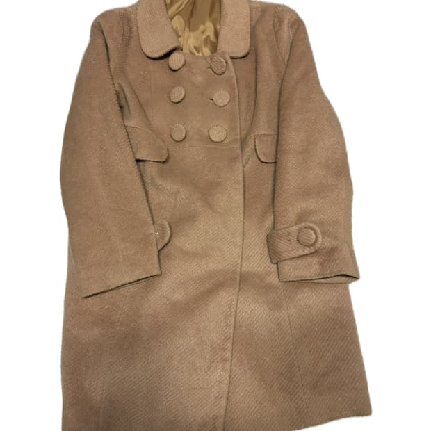 더블 버튼 캐멜 코트*ੈ✩‧₊˚
