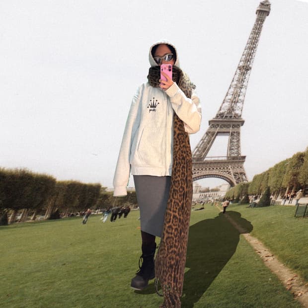 Stussy 리갈 크라운 후드집업 그레이 L