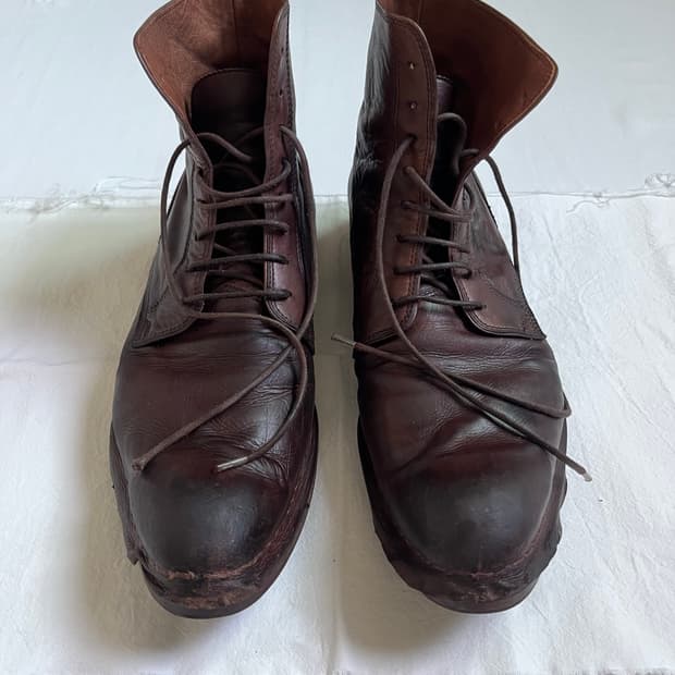 Mihara Yasuhiro Lace Up Leather Boots
