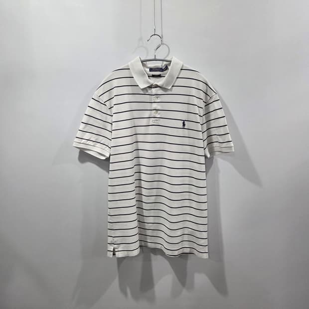 폴로랄프로렌 피케 스트라이프 반팔 카라티 L