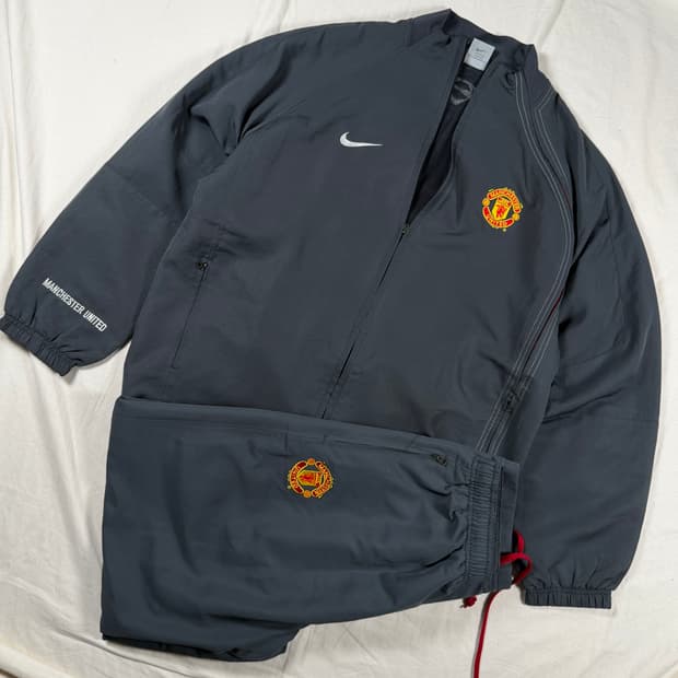 04-05 나이키 맨체스터 유나이티드 맨유 축구 바람막이 집업 세트