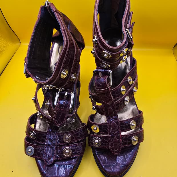 키사(KISSA) 가죽앵클 스트랩 샌들 230