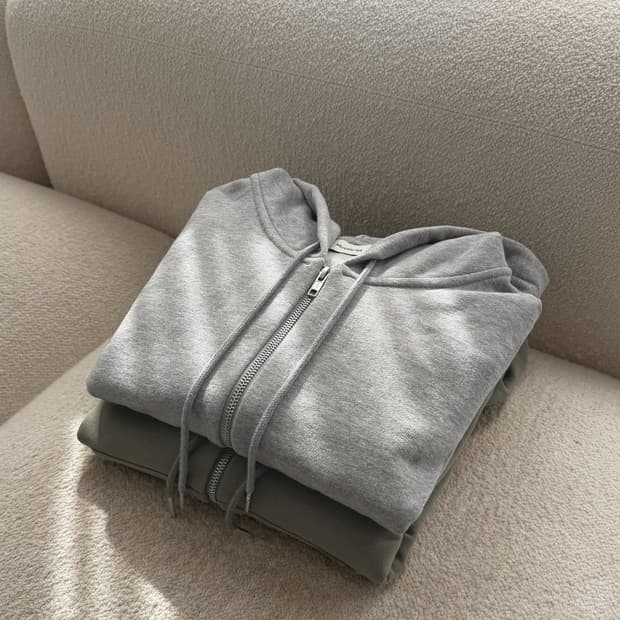 뮤제라 문 후드집업 조거팬츠 세트 그레이