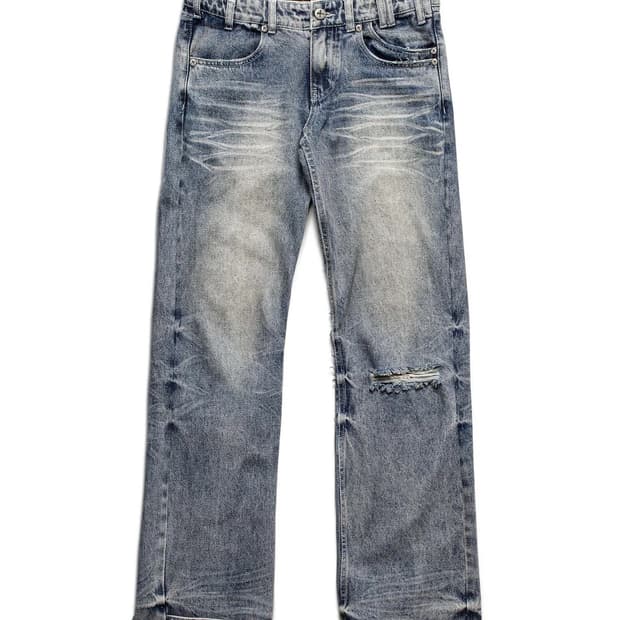 [28]Slim low waist denim
