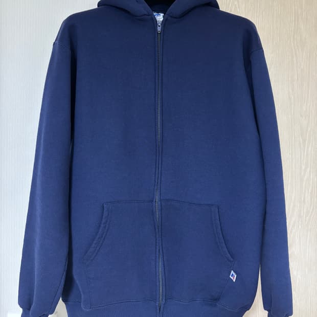 [XL] 90s 러셀 애슬레틱 후드집업 네이비