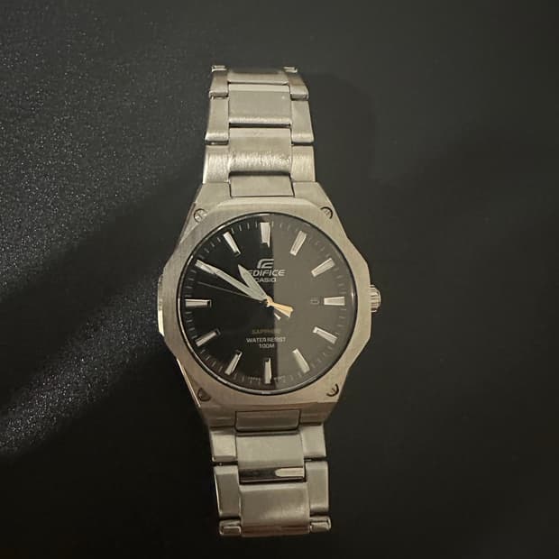 카시오 에알호크 흑판 에디피스 EFR-S108D 남성 시계