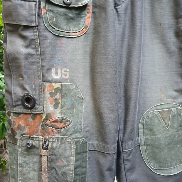 m65 팬츠 빈티지 커스텀 [업그레이드버전 /초기형/사이드지퍼/썬페이딩 