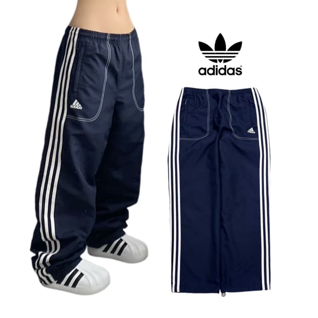 아디다스 00s 삼선 올드스쿨 바람막이 트랙팬츠