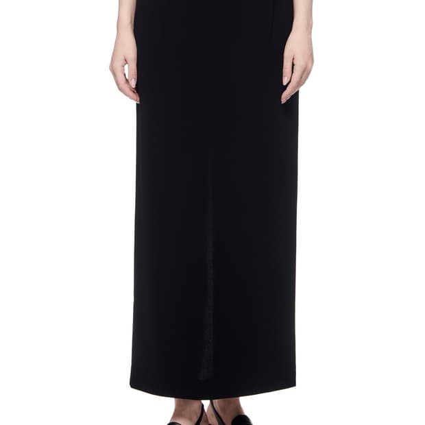 막스마라 블랙 롱 스커트