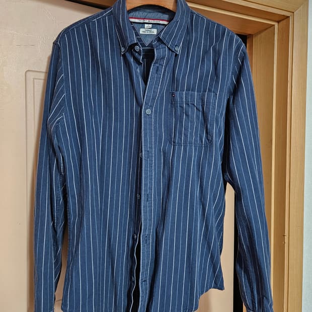 타미힐피거 스트라이프 긴팔 셔츠