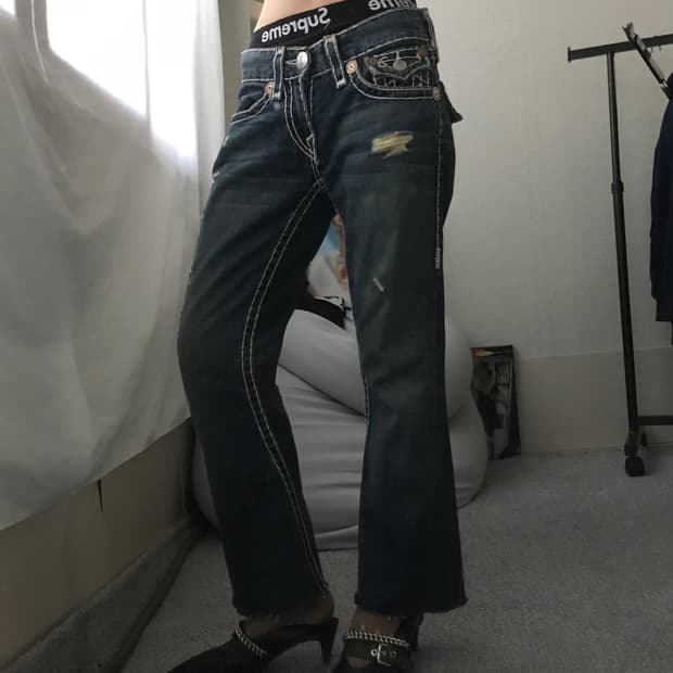 트루릴리젼 부츠컷 데님팬츠