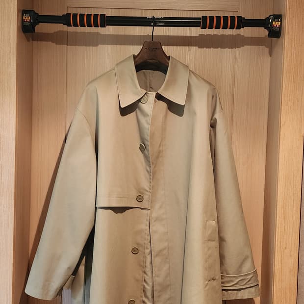 H&M 연그린 트렌치코트 XL