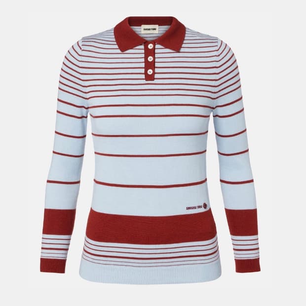 [8,10,12]슈슈통 25fw 스트라이프 폴로 니트