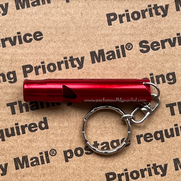 90s vtg Whistle Keyring