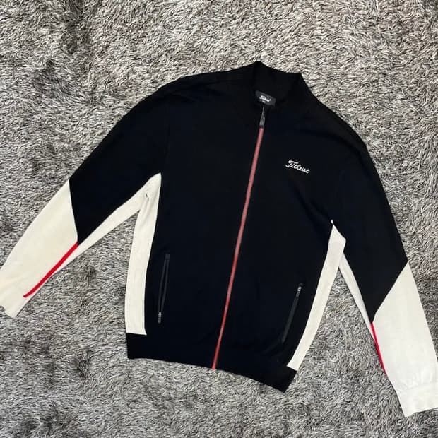 타이틀리스트 남성 울 니트 집업 (110)