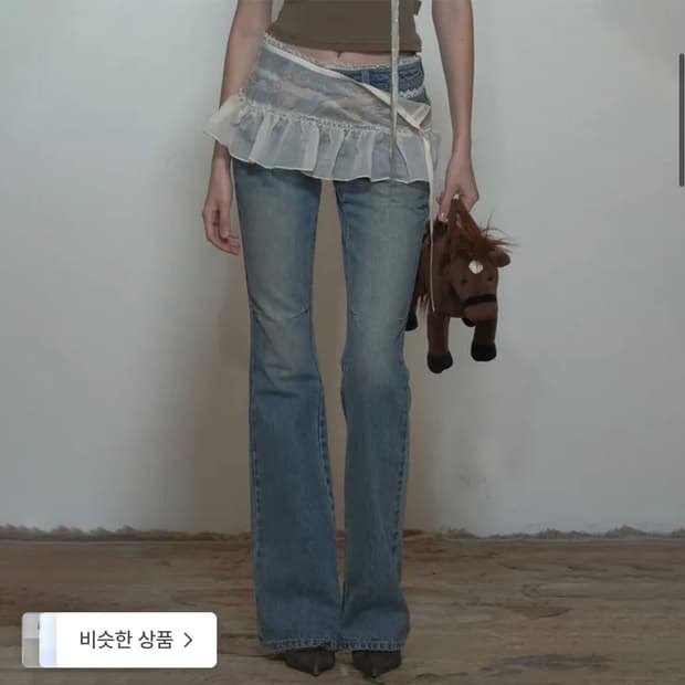 스컬프터 레이어드 마이크로 스커트 L