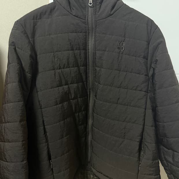 예디아카이브 리버시블 후디 패딩 코코아