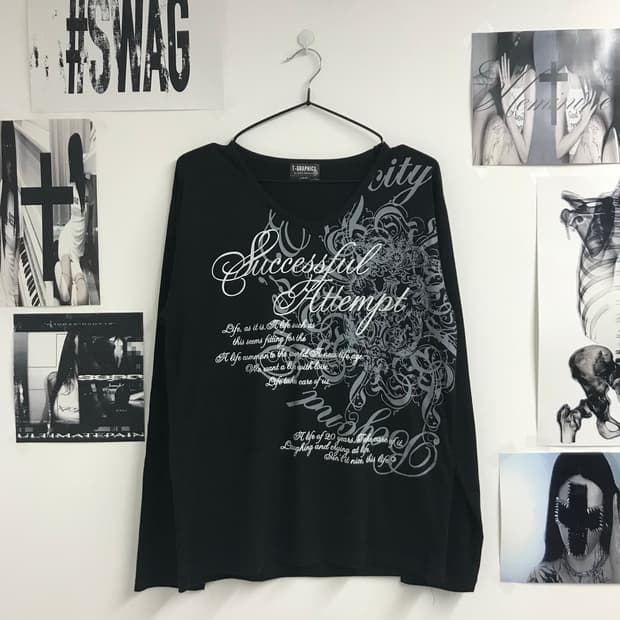 00s mood printing longsleeve
