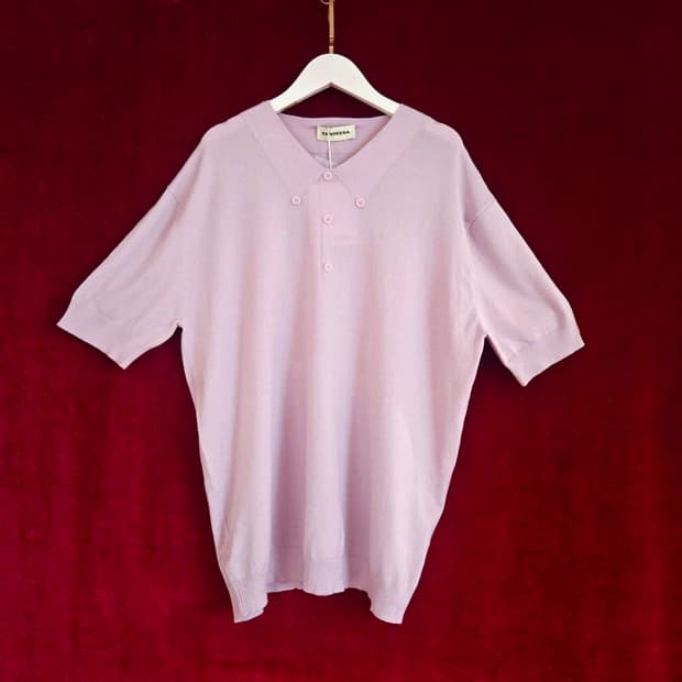 (새상품)센스에라(Senseera) 텐셀(Tencel) 반팔 니트