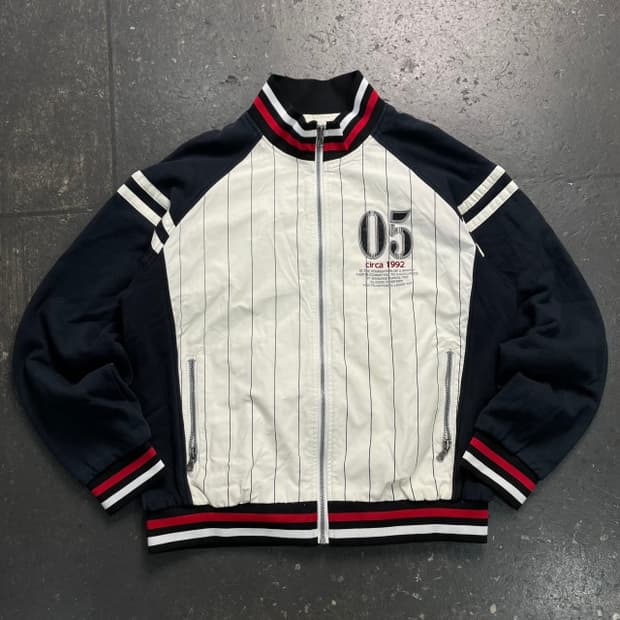 100 후부 Y2K 나일론 트랙자켓