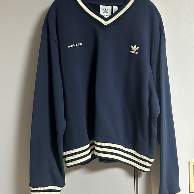 스포티앤리치 아디다스 맨투맨 us XL