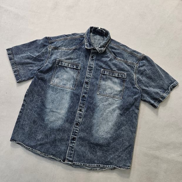 L 어반드레스 반팔 데님 자켓 0409Y