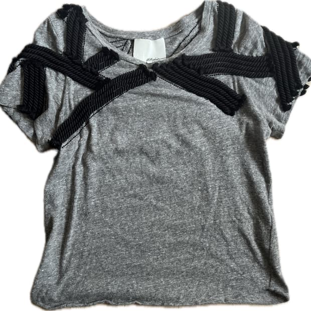 필립 림 로프 디테일 티셔츠