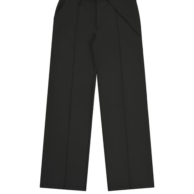 [택O새상품]보헴서 벨티드 와이드 팬츠 블랙S