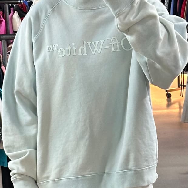 🌟오프화이트 타이다이 로고 맨투맨 XL🌟