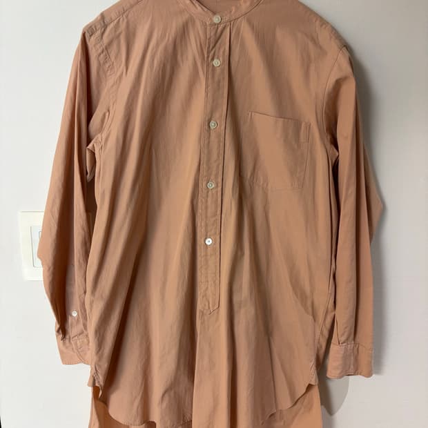 코모리 밴드칼라 셔츠 