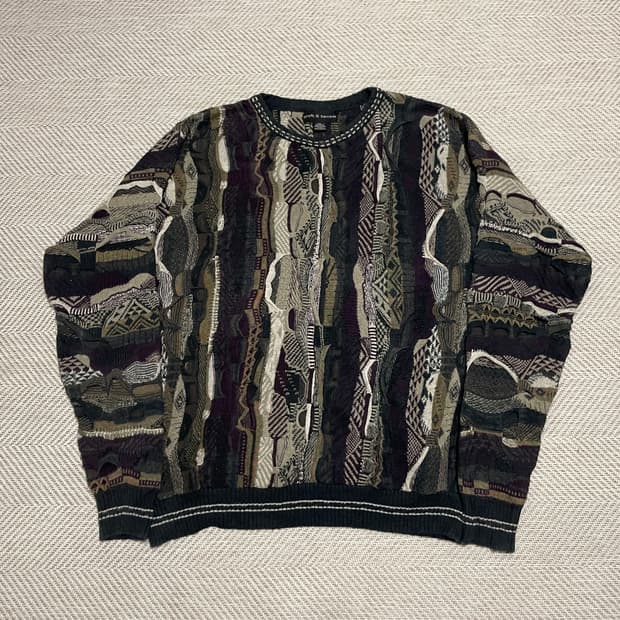 빈티지 croft  3D 케이블니트 
