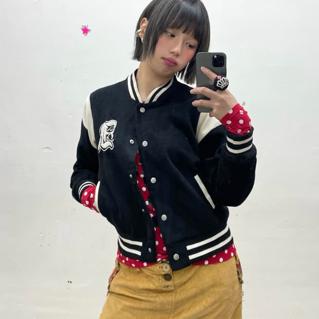 Basic Black Stadium Jacket 