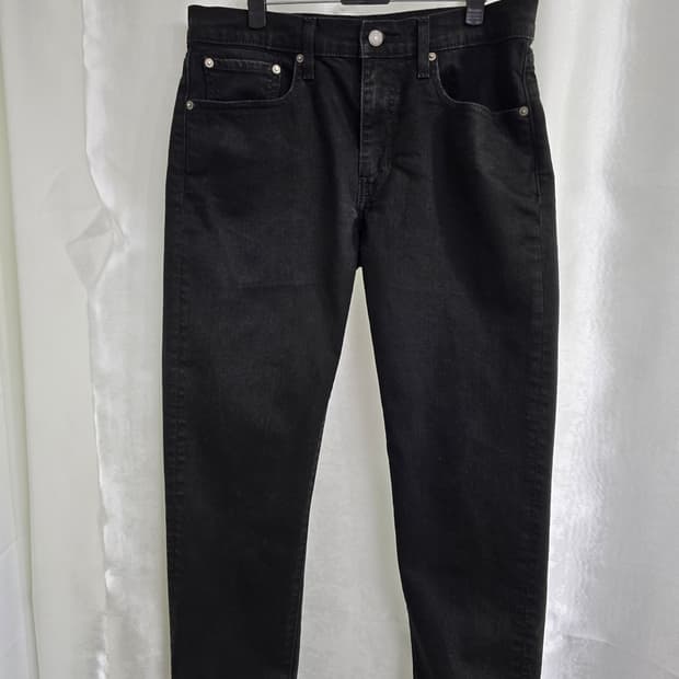 리바이스 502청바지 블랙 데님 팬츠 (1896)