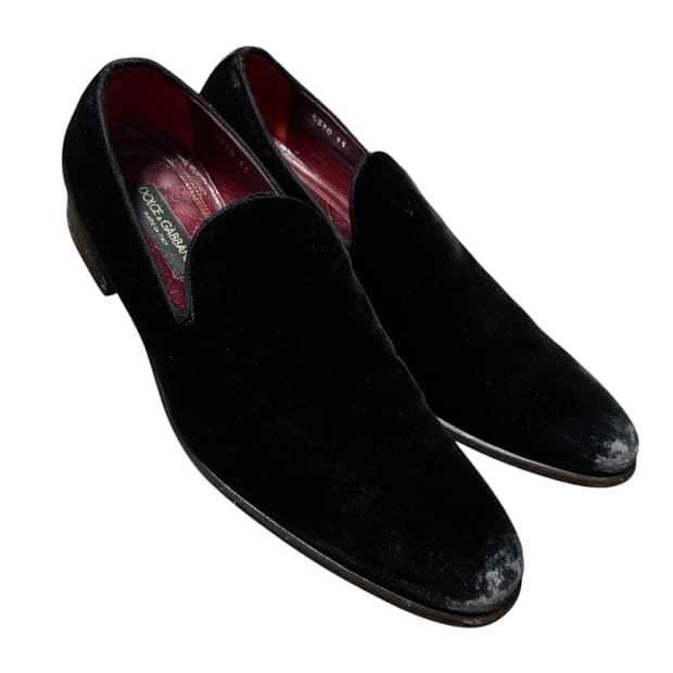 돌체앤가바나 블랙 벨벳 로퍼 11 280-290