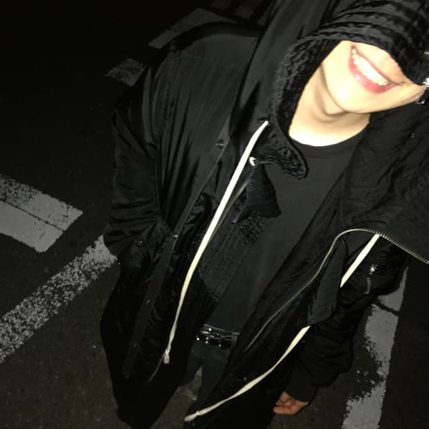 릭오웬스 15fw 롱 후드 파카