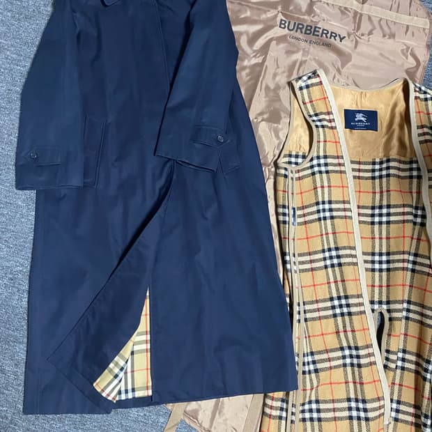 롱랭스 노바체크 울 라이너 내피 버버리 트렌치코트 급처