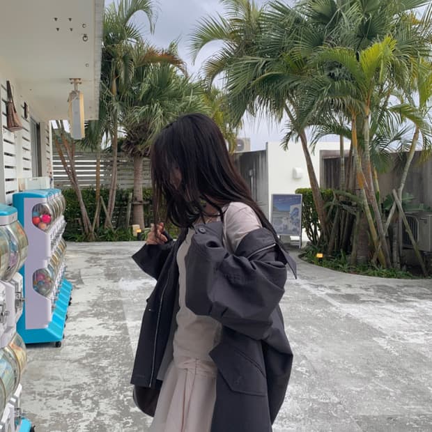 [시착x 단종새제품] 오이니 아뜰리에 야상 점퍼 차콜